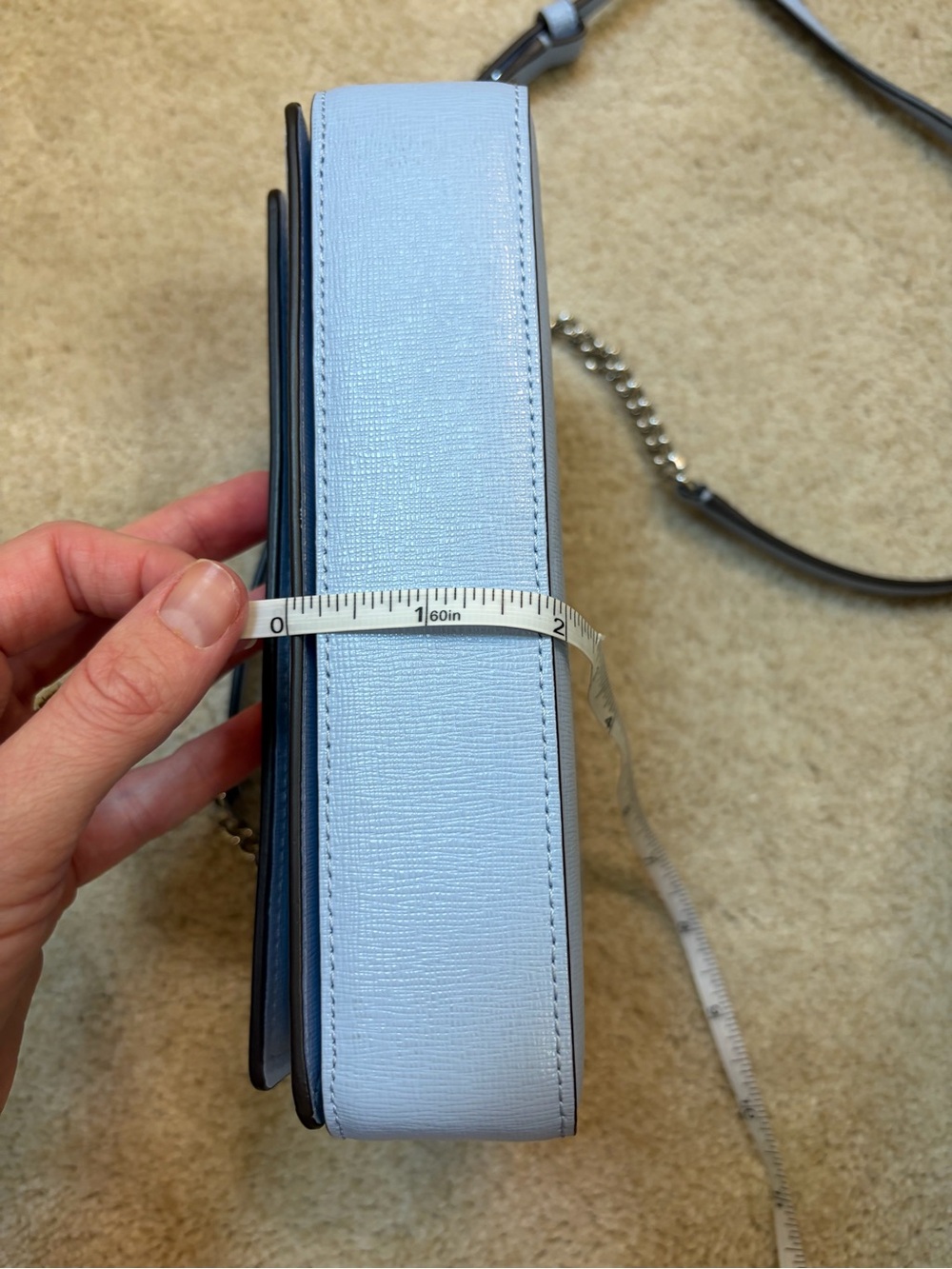 kate spade Morgan Flap Chain Wallet in Powder Blue - Picture 15 of 16
